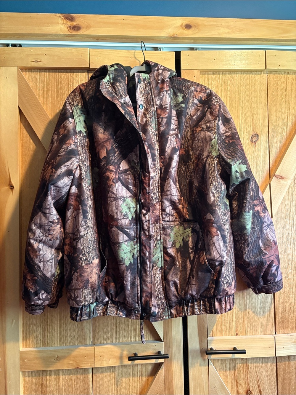 totes Brown & Green Camo Puffer Jacket